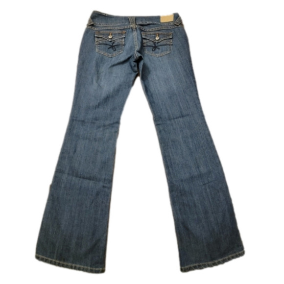 WOMENS Missi flared jeans with flap pockets Size 11, but fit like a small 9 - Picture 3 of 9